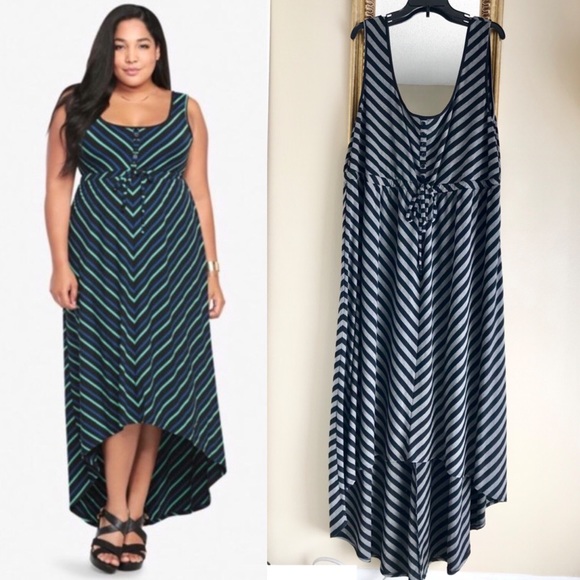 torrid Dresses & Skirts - [torrid] Striped High Low Dress